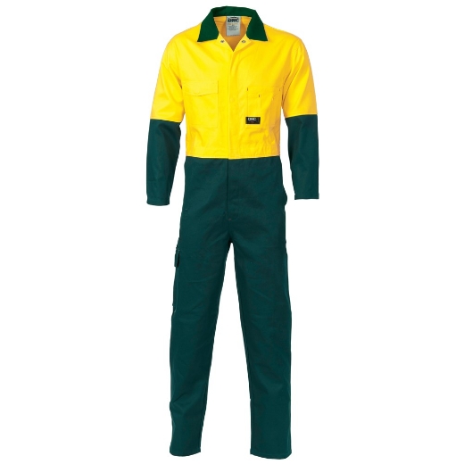 Picture of DNC Hi Vis Two Tone 100% Cotton Coverall 311gsm