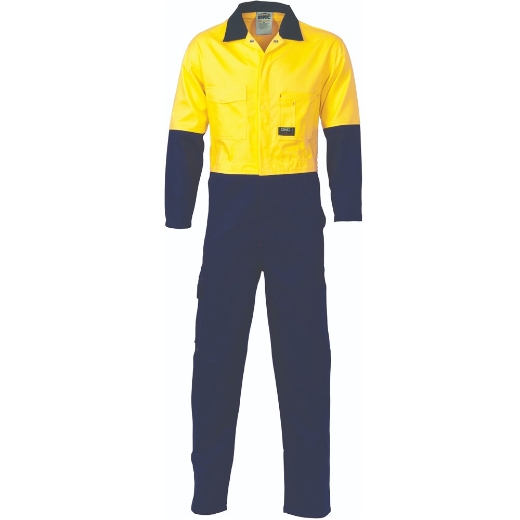 Picture of DNC Hi Vis Two Tone 100% Cotton Coverall 311gsm