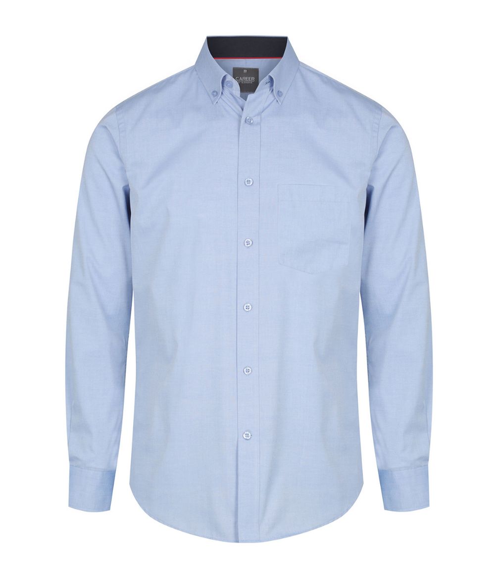 Picture of BRADFORD 1898L FINE OXFORD LONG SLEEVE SHIRT. Contemporary Fit, Internal Collar & Cuff Contrast Trims
FABRIC 60% Cotton, 40% Polyester with Silk Protein & Easy Iron Finish.