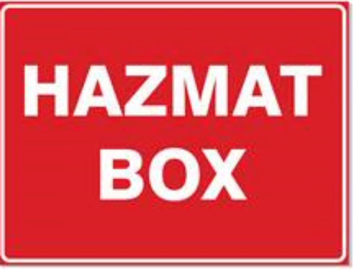 Picture of SIGN Hazmat Box sign, 600x450mm Poly
