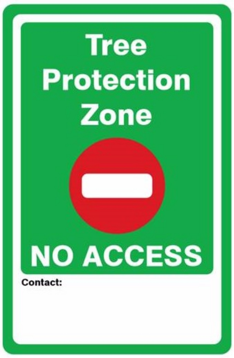 Picture of SIGN Tree Protection Zone No Access 450 x 300mm 1.4mm Polypropylene