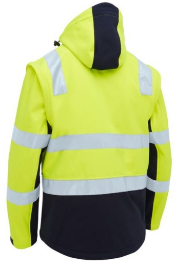 Picture of BISLEY Taped Two Tone Hi Vis 3 in 1 Soft Shell Jacket
