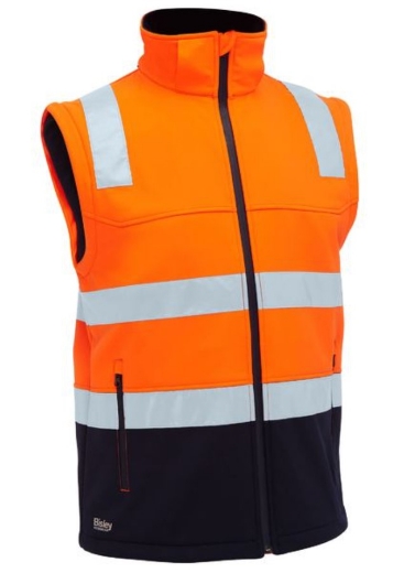 Picture of BISLEY Taped Two Tone Hi Vis 3 in 1 Soft Shell Jacket