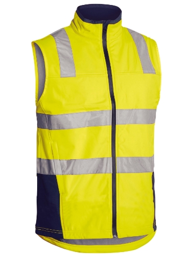 Picture of BISLEY Taped Hi Vis Softshell Vest 310gsm