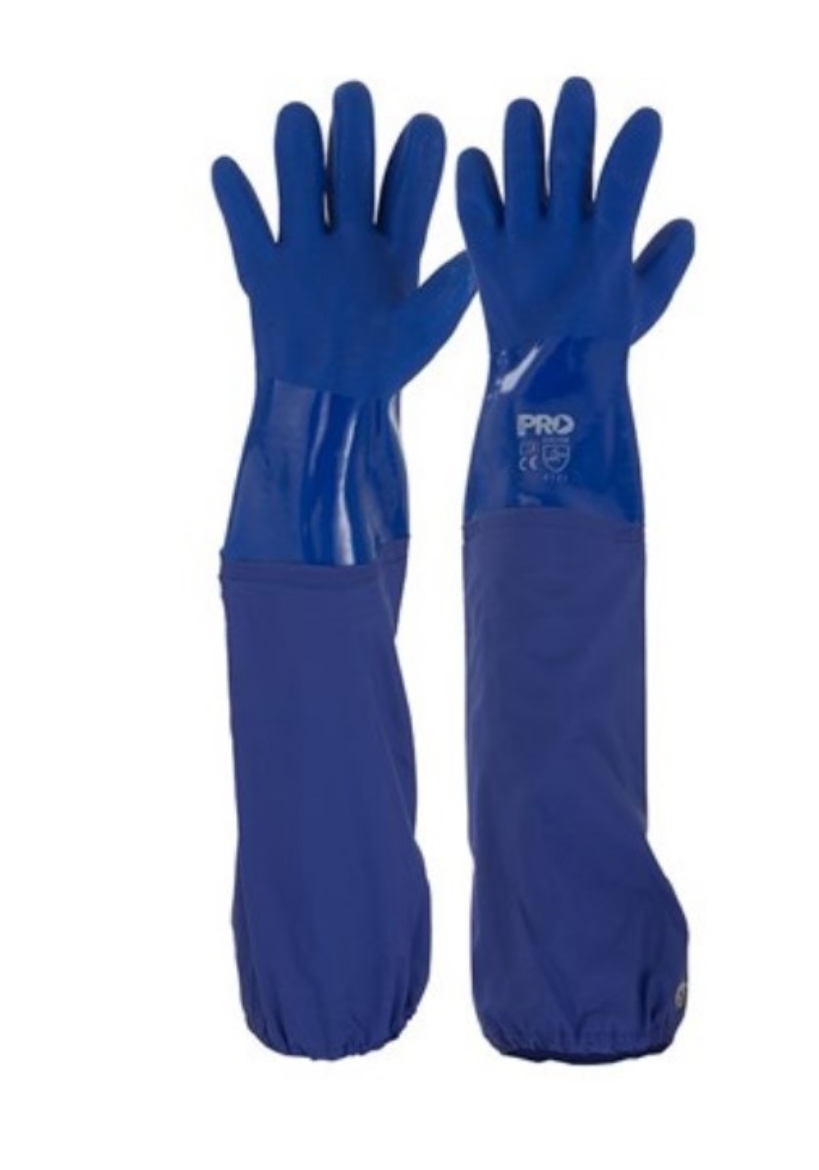 Picture of ProChoice Blue PVC Glove 60cm in Length > One Size Fits All