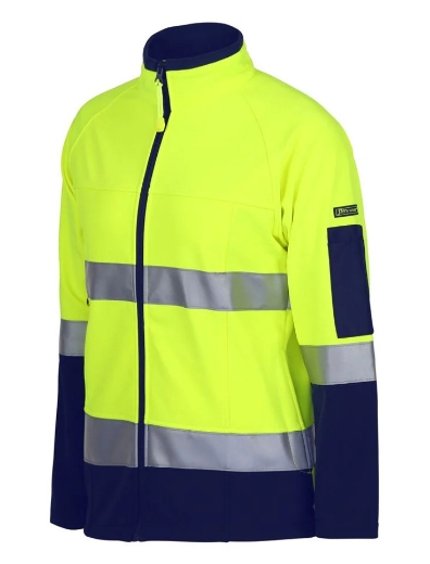 Picture of JB'S Wear Ladies Hi Vis |D+N| Softshell Jacket with Reflective Tape