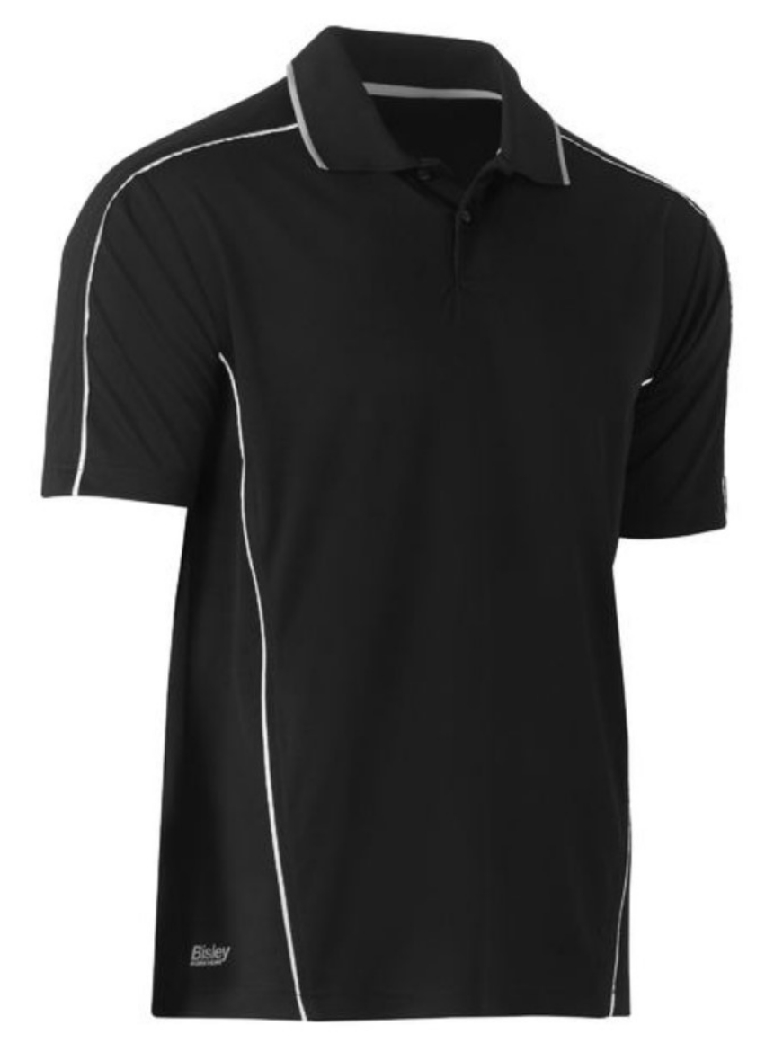 Picture of BISLEY Cool Mesh Polo Shirt with Reflective Piping 100% Polyester Mesh 140gsm S/S