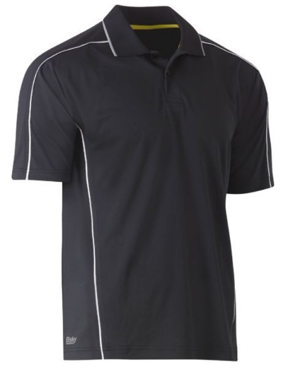 Picture of BISLEY Cool Mesh Polo Shirt with Reflective Piping 100% Polyester Mesh 140gsm S/S