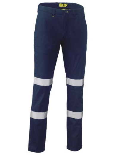 Picture of BISLEY Taped Biomotion Stretch Cotton Drill Work Pants 280gsm