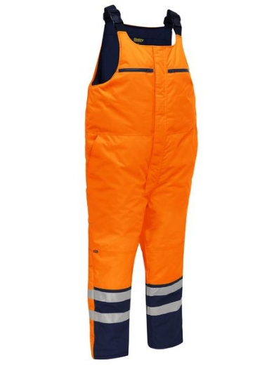 Picture of BISLEY Taped Hi Vis Freezer Bib & Brace Coverall