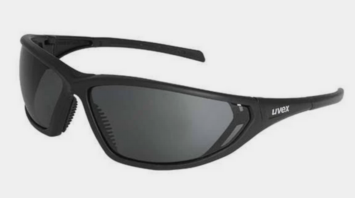 Picture of UVEX Warrior Black Frame, Polarised Grey 14% H/C Lens Safety Glasses > 9321123010501