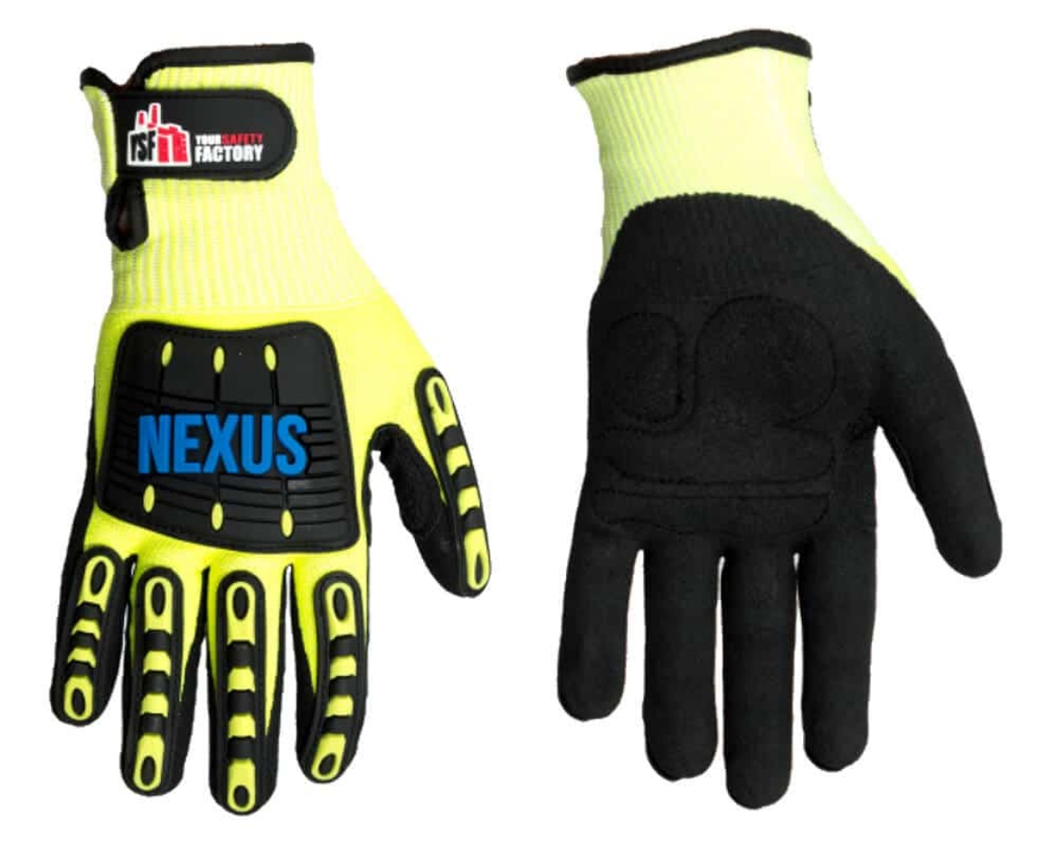 Picture of YSF Nexus Grip Cut 5 Level F TPR Nitrile Sandy Finish Gloves 4X44FP