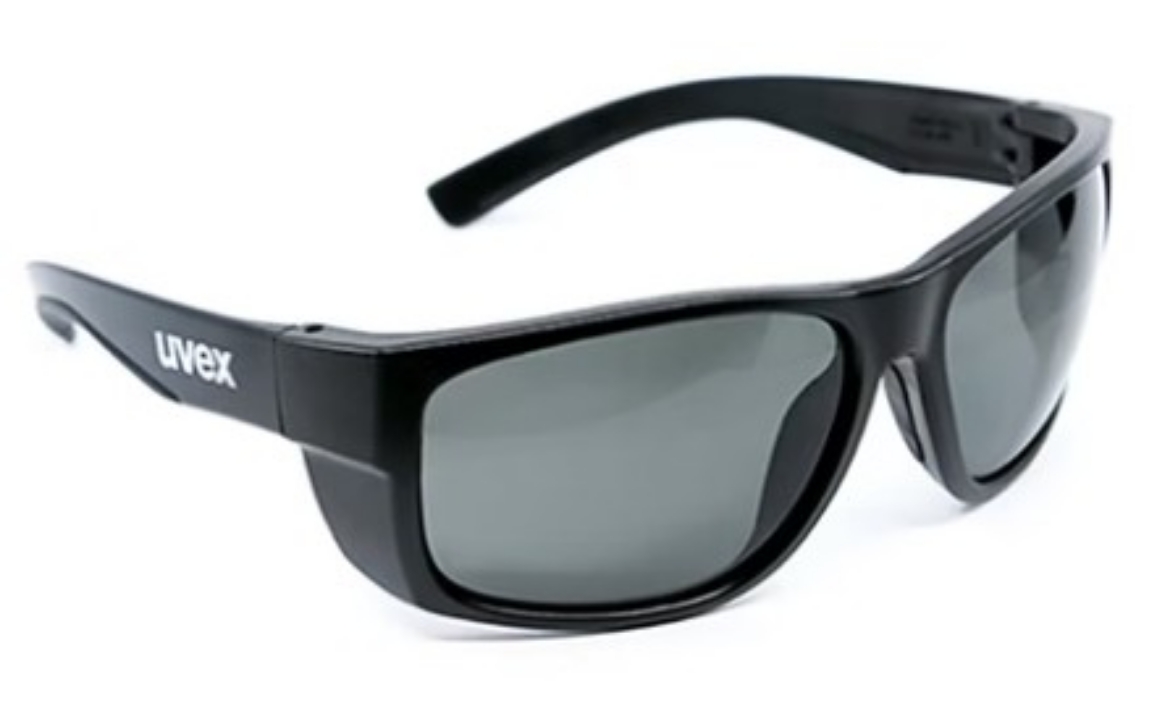 Picture of UVEX Aquarius - Matt Black Frame Polarised Grey 12% HC Lens