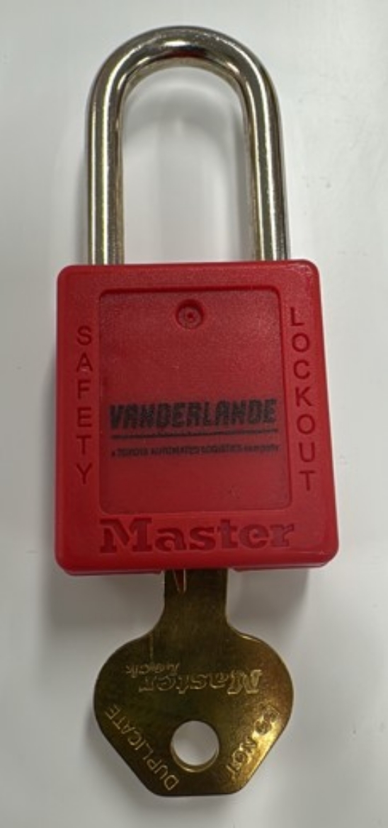Picture of MasterLock® S/LOCK 410 KD ORJ **with Black Vanderlande Engraving to One Side**