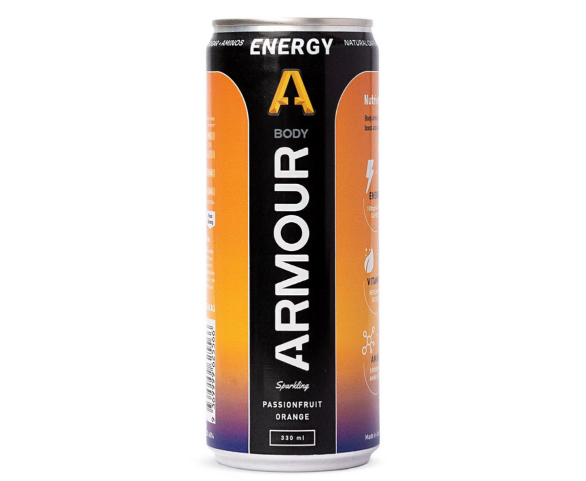 Picture of BODY ARMOUR Hydrate+ Zero Sugar Can 330mL | PassionFruit + Orange