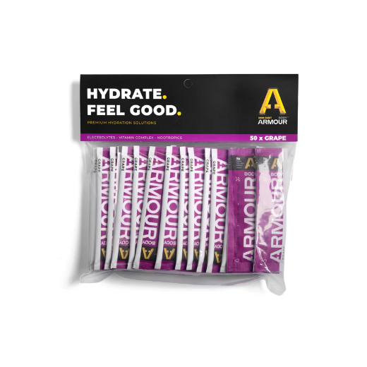Picture of BODY ARMOUR Hydrate+ Hypotonic Sachets Bulk Pack [50]
