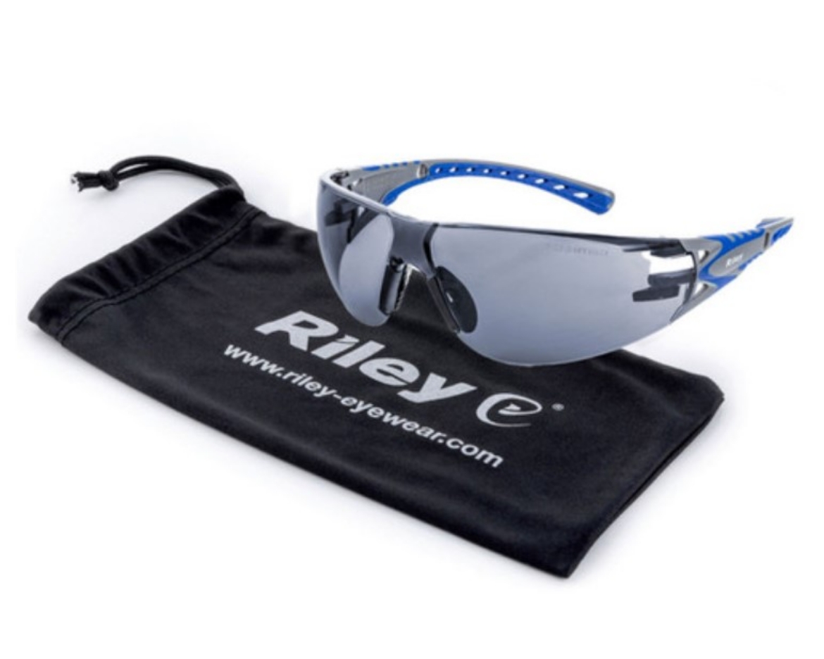 Picture of Riley® Stream Evo™ Eco Grey Lens Safety Specs with Microfibre Pouch