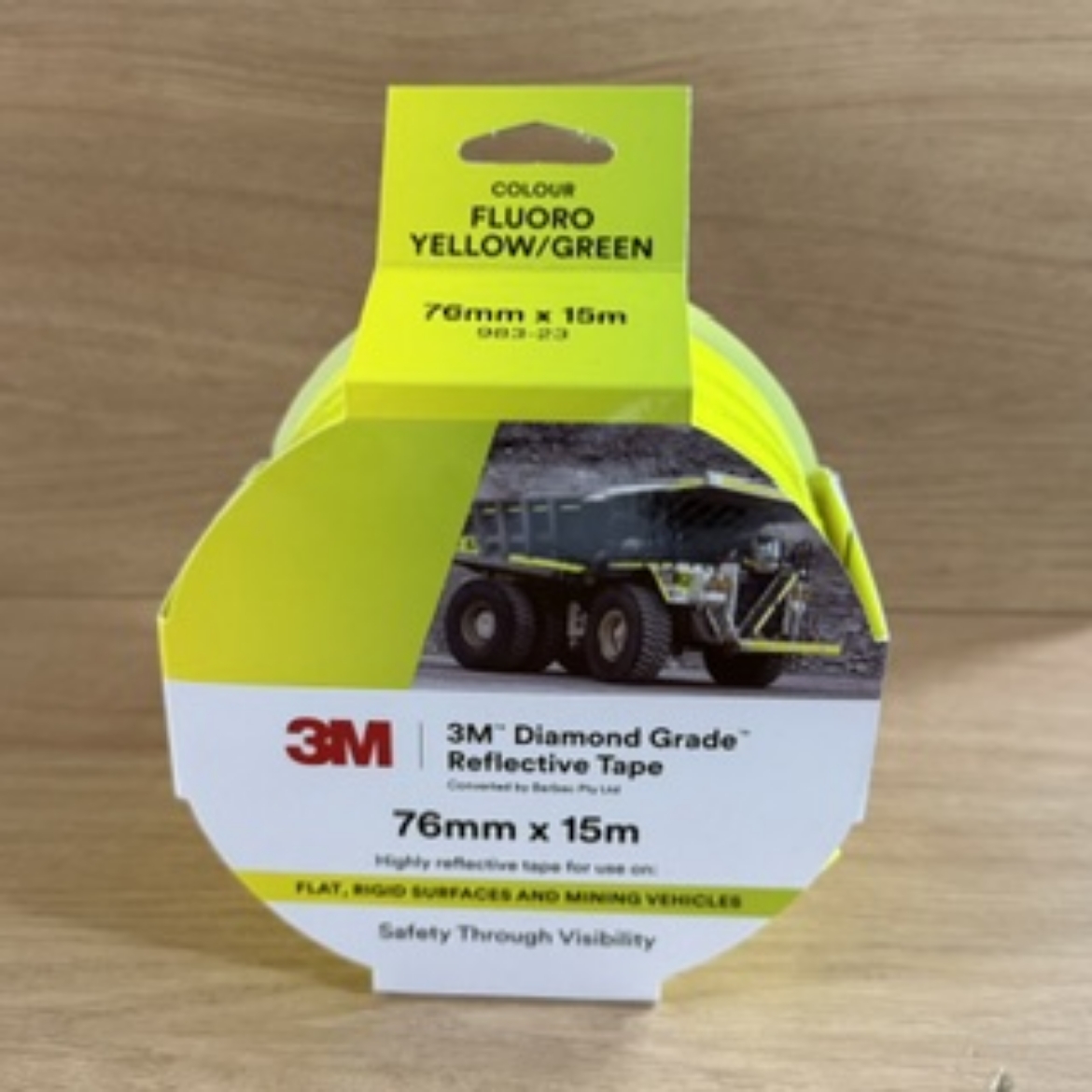 Picture of 3M™ Diamond Grade™ 983-23 Reflective Tape Fluro Yellow/Green 76MM x 15MTR > AR010613628