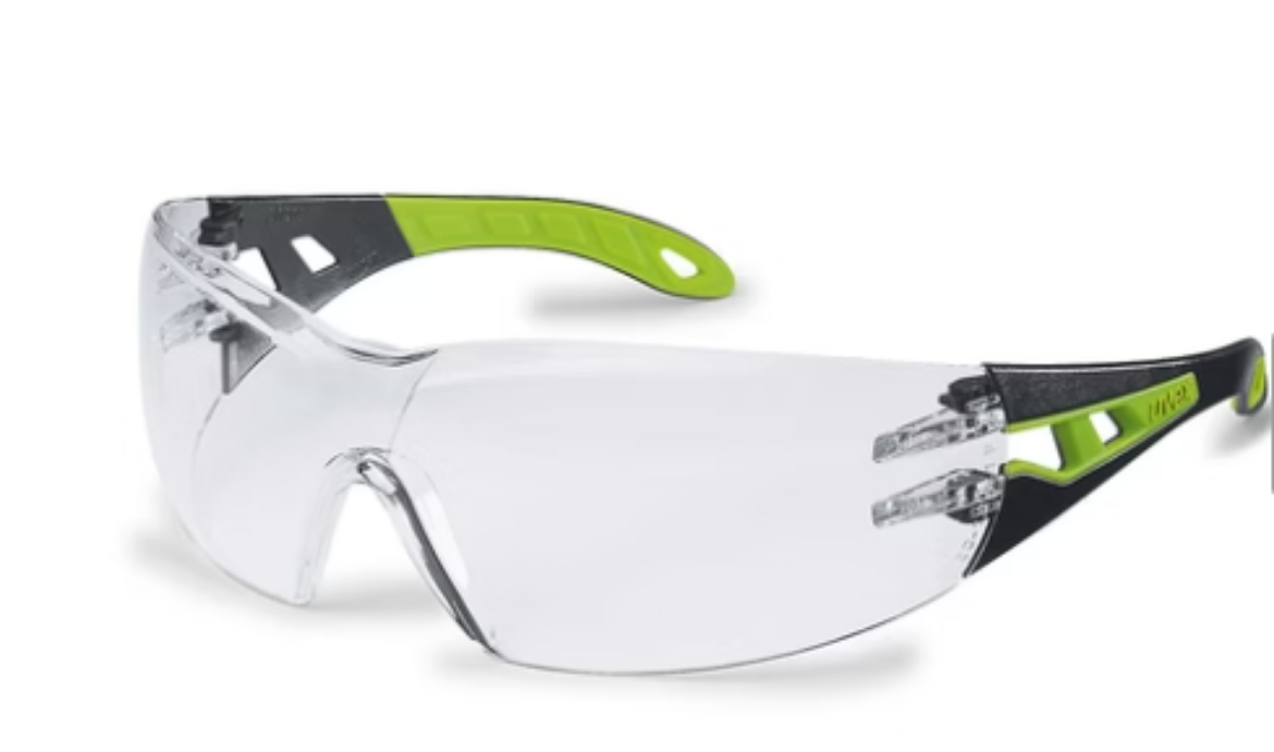 Picture of uvex pheos glasses Green/Black Frame - Clear