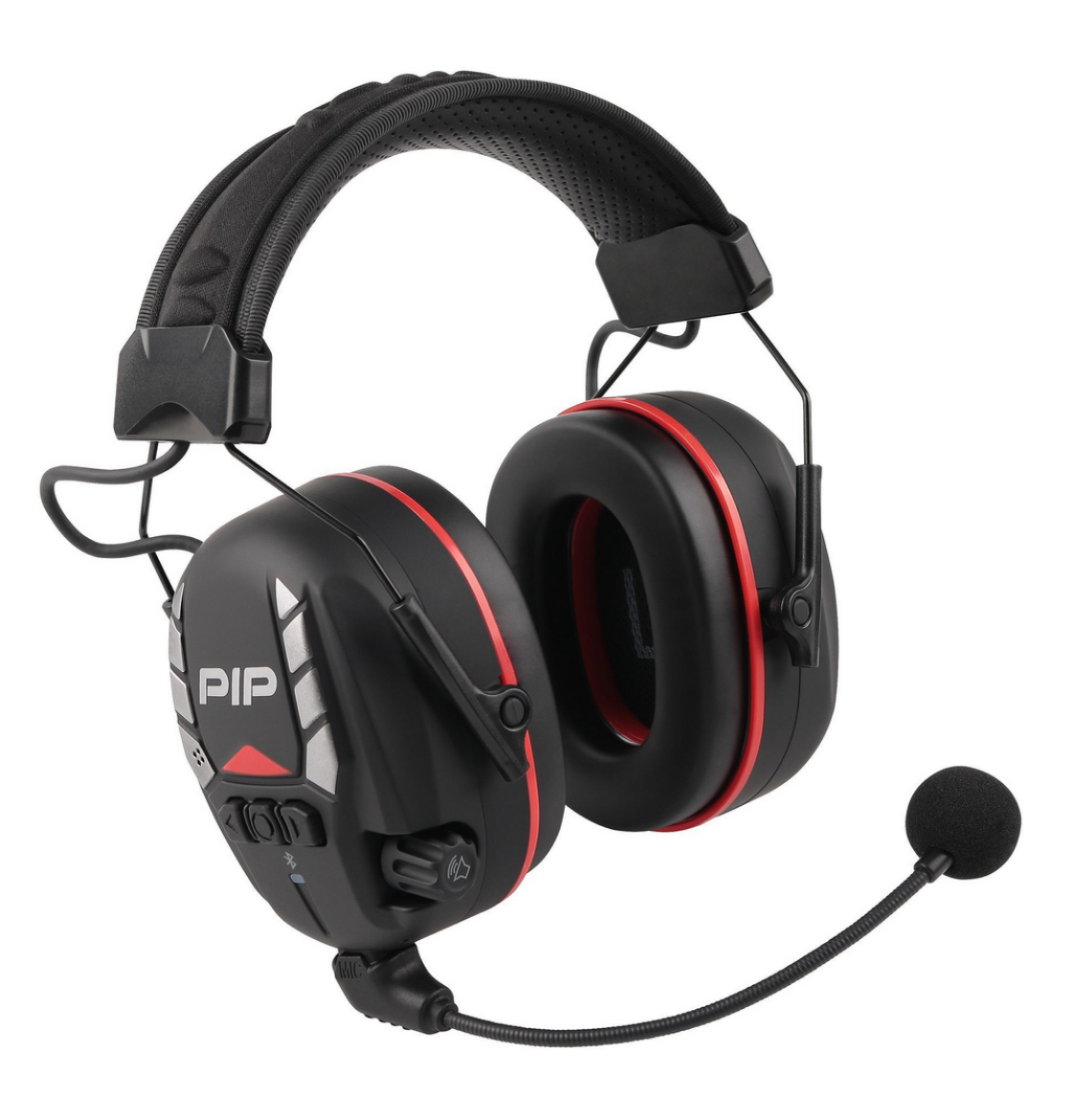 Picture of Elevate e-ZED Active Bluetooth Earmuffs. Electronic Active Bluetooth Earmuffs with active listening.Bluetooth Dual Connect mode enables a wireless link to your mobile phone, IP54 rated, protection against splashing.