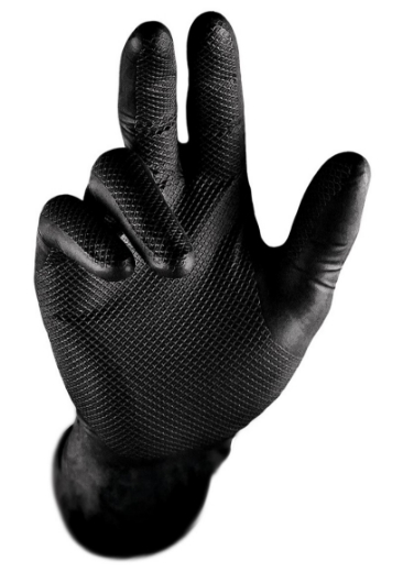 Picture of ProChoice Grippaz Skins Disposable Gloves - Black