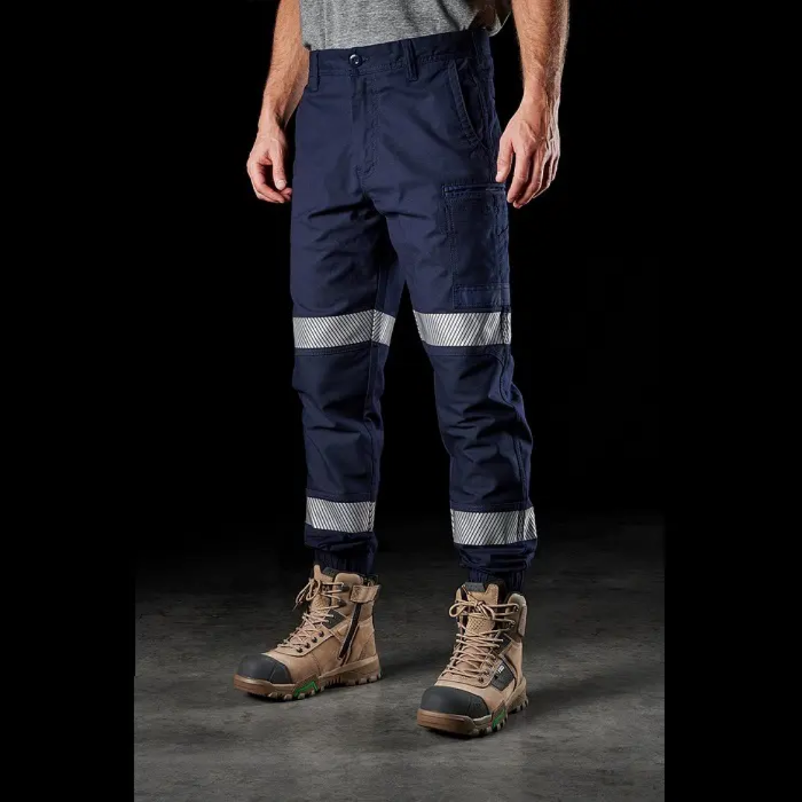 Picture of FXD Mens Reflective Cuffed Work Pants 295gsm