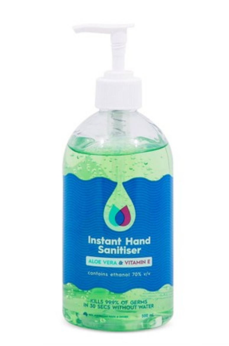 Picture of CLEAN PLUS Instant Hand Sanitiser Liquid Gel 500mL Pump