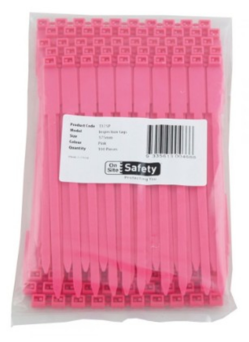 Picture of Rigging / Inspection Tags "Blank" Pink