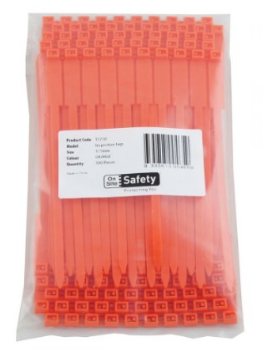 Picture of Rigging / Inspection Tags "Blank" Orange