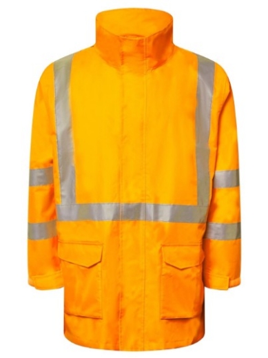 Picture of WORKCRAFT NSW Rail Hi Vis Reflective Jacket with X Pattern Tape