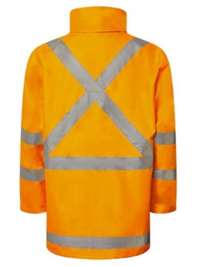 Picture of WORKCRAFT NSW Rail Hi Vis Reflective Jacket with X Pattern Tape