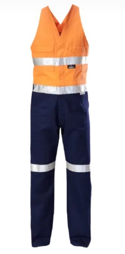 Picture of HARD YAKKA Hi-Vis 2Tone Action Back Cotton Taped Overall