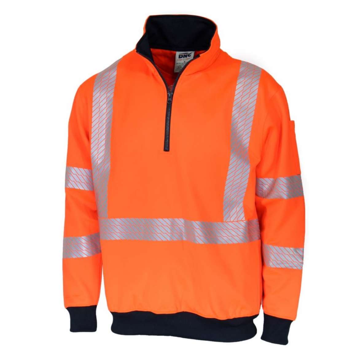 Picture of HiVis Segmented Tape "X" Back 1/2 Zip Jumper