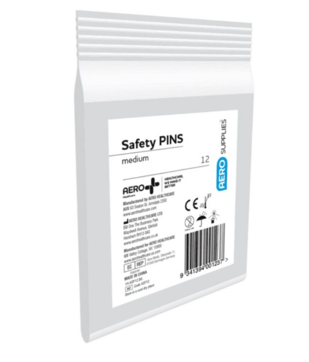 Picture of AEROSUPPLIES Medium Safety Pins Bag/12