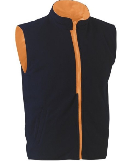 Picture of BISLEY Taped Hi Vis Rail Wet Weather Vest Rail Orange