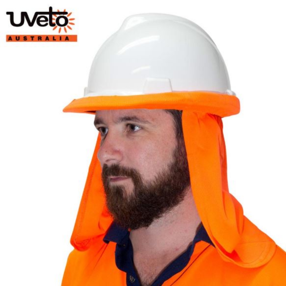 Picture of Uveto Hard Hat Flap in Hi Vis Orange