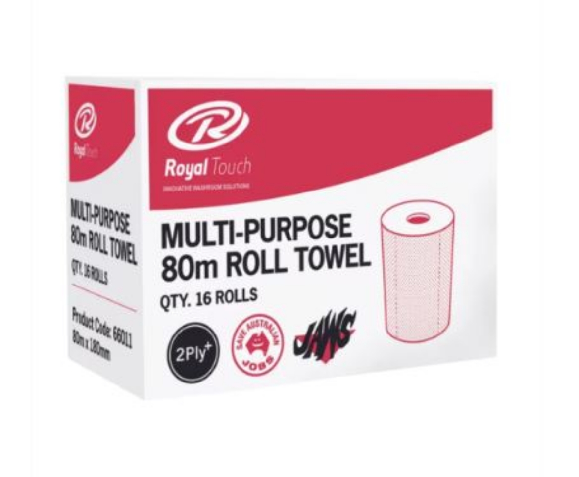 Picture of ROYAL TOUCH 2 Ply Premium Perforated Roll Towel 80M