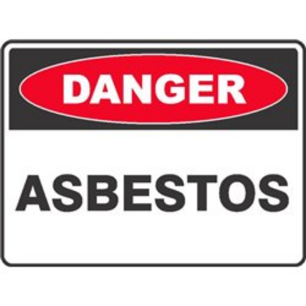 Picture of SIGN Danger Asbestos 600 x 450 Fluted Polypropylene