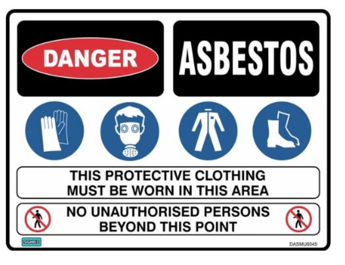 Picture of Danger Asbestos Mandatory Site Sign - Corflute  - 600x450