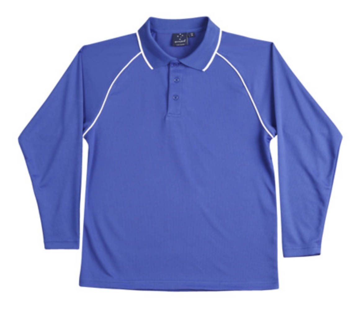 Picture of Winning Spirit Champion Plus Mens 100% Polyester CoolDry® Mesh Polo Shirt 165gsm L/S