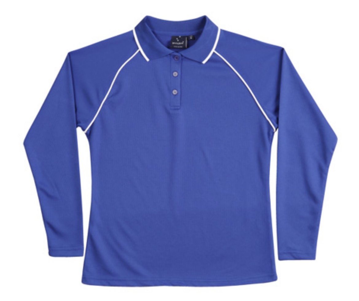 Picture of Winning Spirit Champion Plus Ladies 100% Polyester CoolDry® Mesh Polo Shirt 165gsm L/S