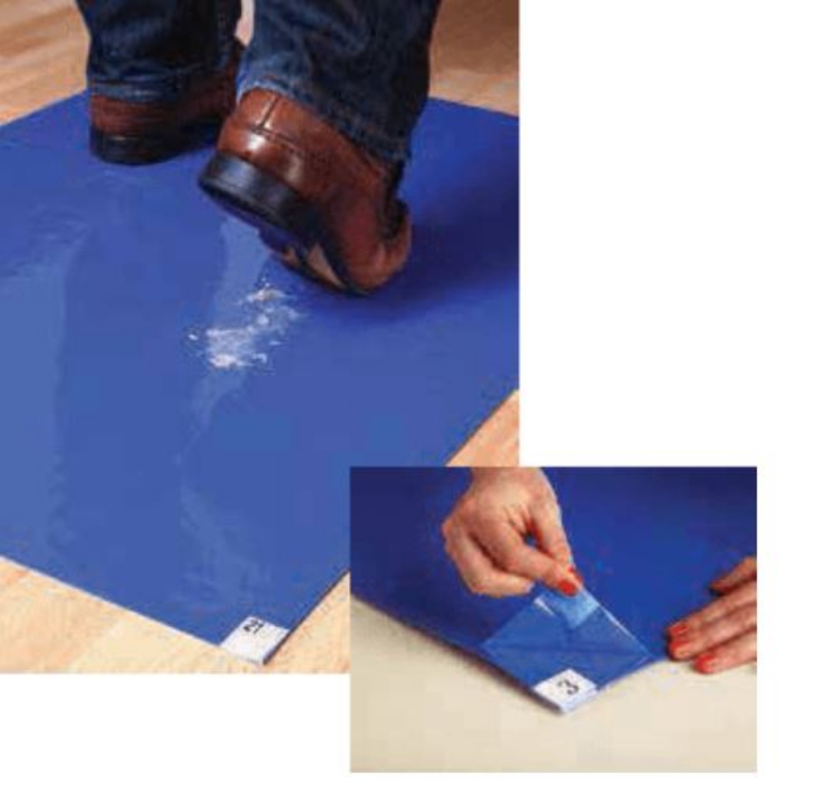 Picture of Sticky Floor Mats: Each Mat has 30 Sticky Sheets - 900mm x 600mm
