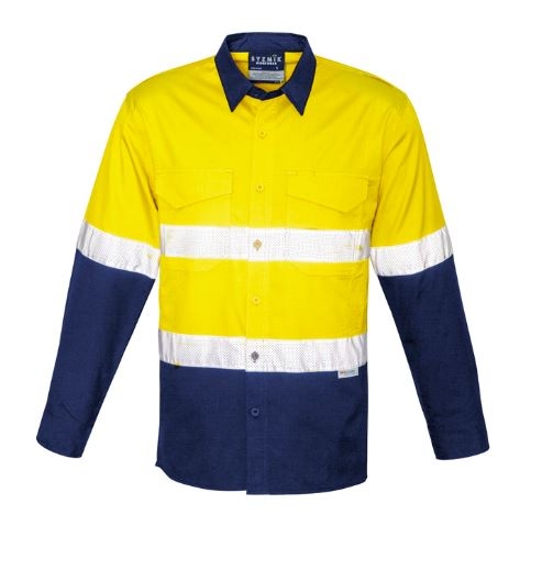 Picture of Mens Rugged Cooling Hi Vis Taped Long Sleeve Shirt