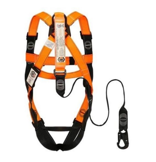 Picture of Elevated Work Platform (EWP) Harness c/w Permanently Attached Lanyard 1.5M